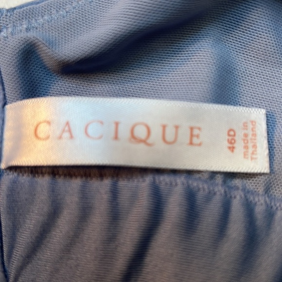 Cacique denim blue Bra in Size 46D. No wire and light lining. 4 hooks. - Picture 4 of 5